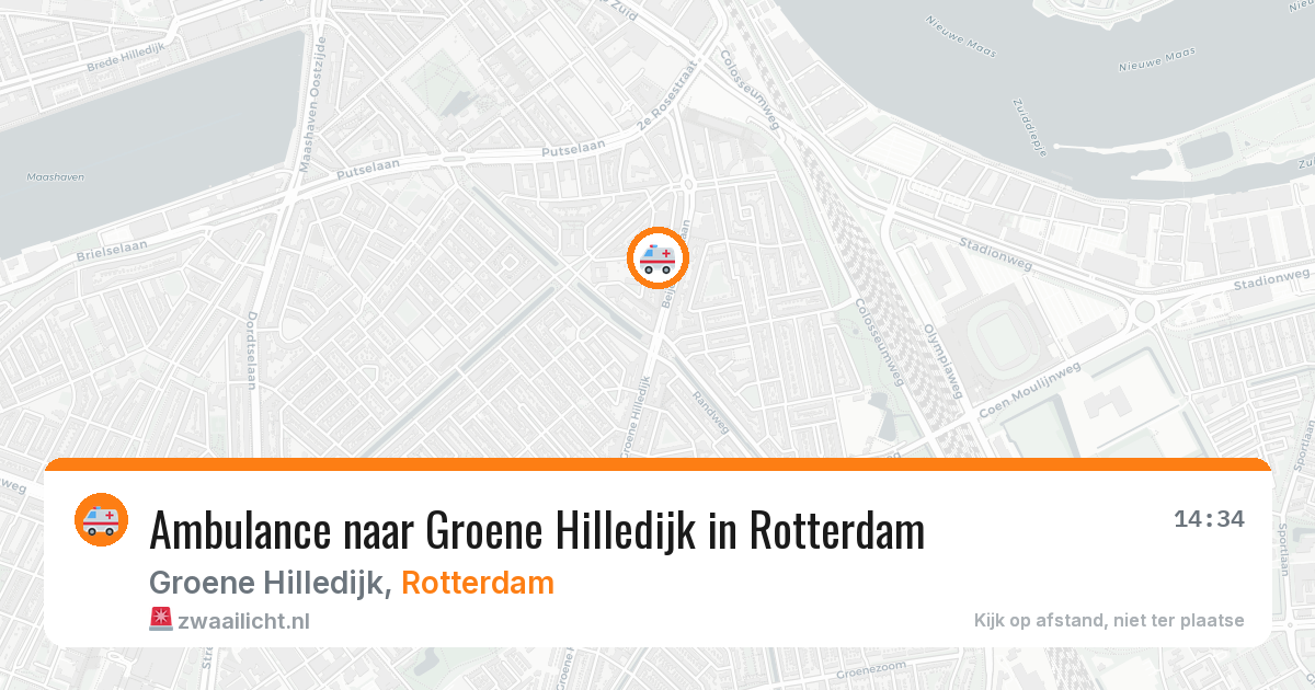 Ambulance naar Groene Hilledijk in Rotterdam — 13 apr 2026