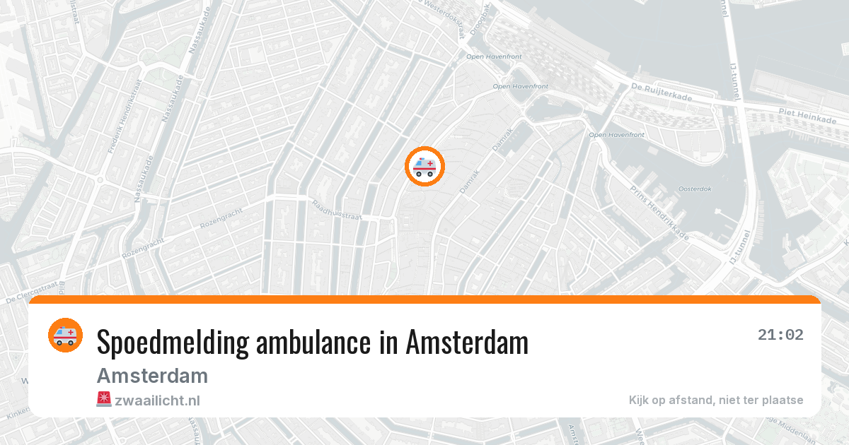 Spoedmelding ambulance in Amsterdam — 6 mei 2026