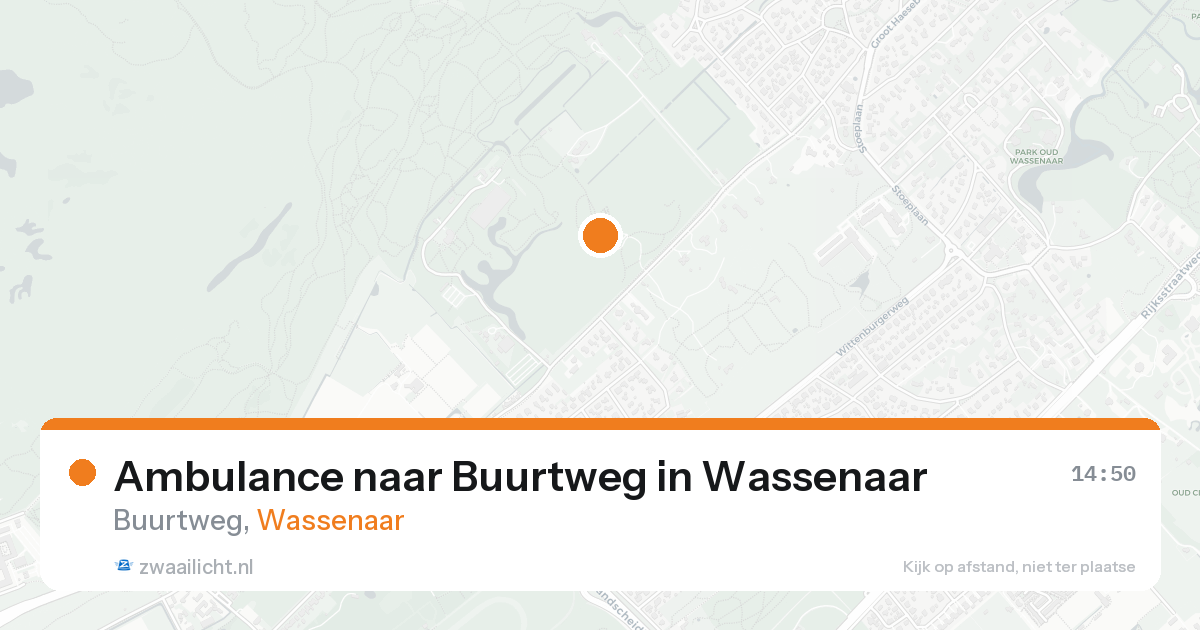 Ambulance naar Buurtweg in Wassenaar — 18 aug 2026