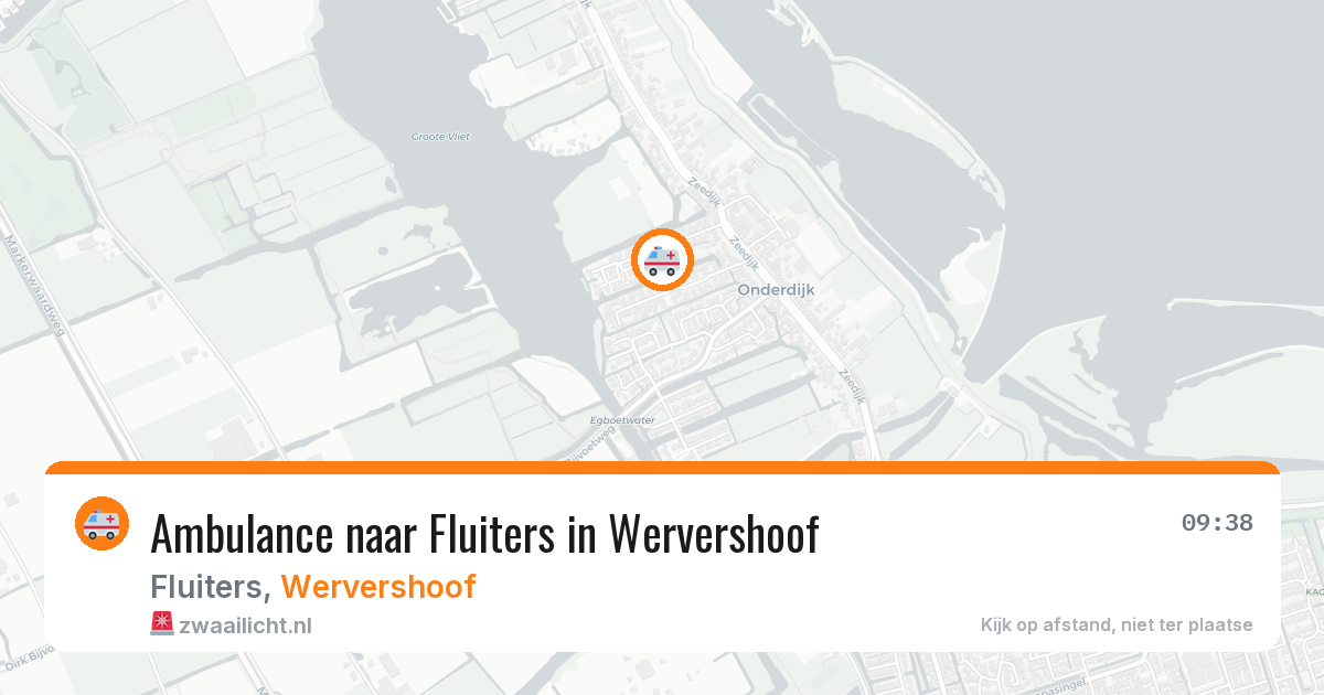 Ambulance naar Fluiters in Wervershoof — 1 jun 2026