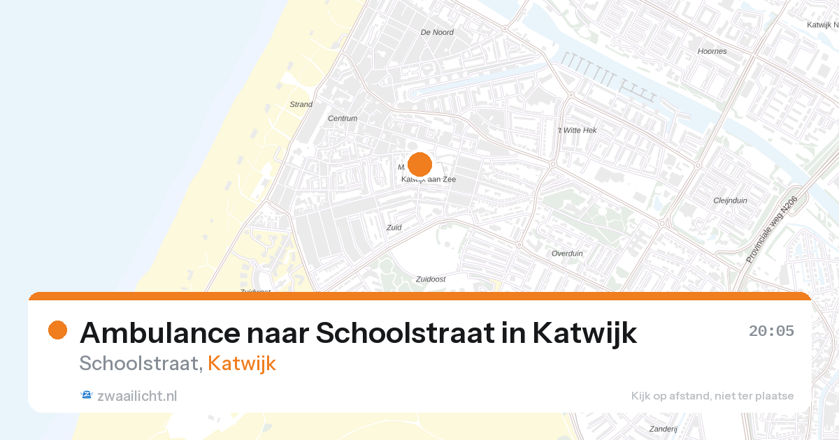 Ambulance naar Schoolstraat in Katwijk — 3 mrt 2026