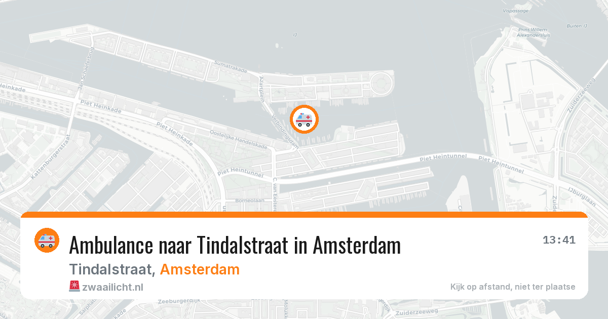 Ambulance naar Tindalstraat in Amsterdam — 21 apr 2026