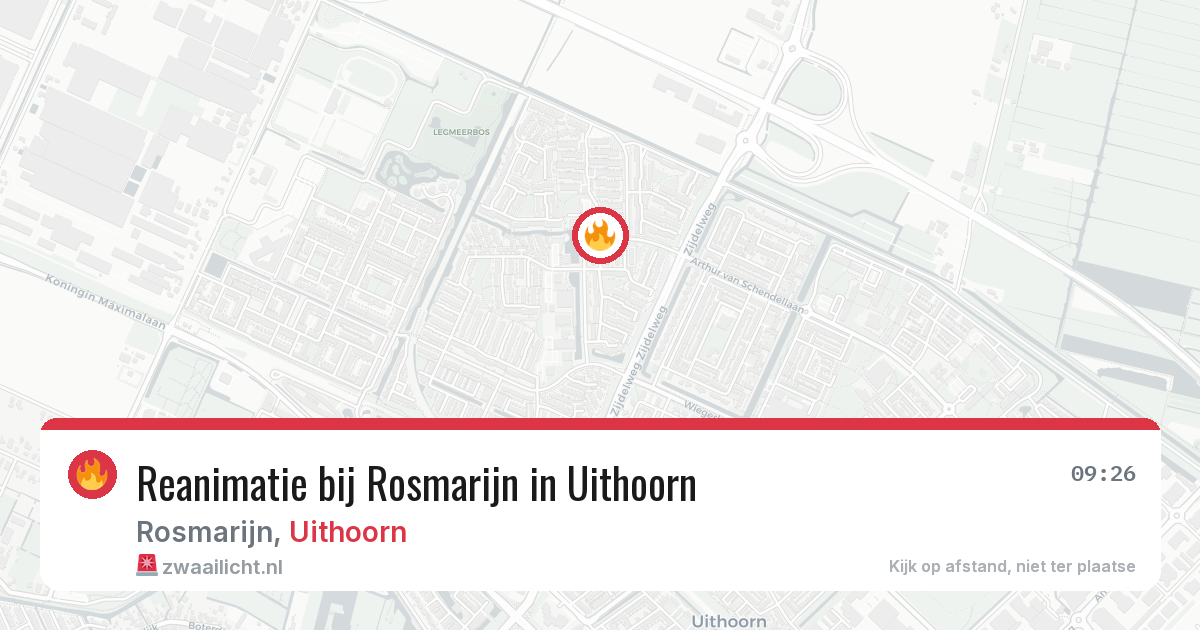 Reanimatie bij Rosmarijn in Uithoorn — 3 jun 2026