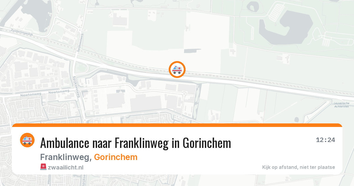 Ambulance naar Franklinweg in Gorinchem — 26 mei 2026