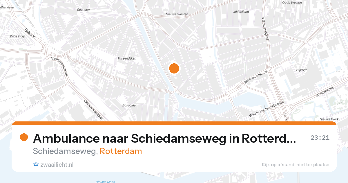 Ambulance naar Schiedamseweg in Rotterdam — 10 jun 2026