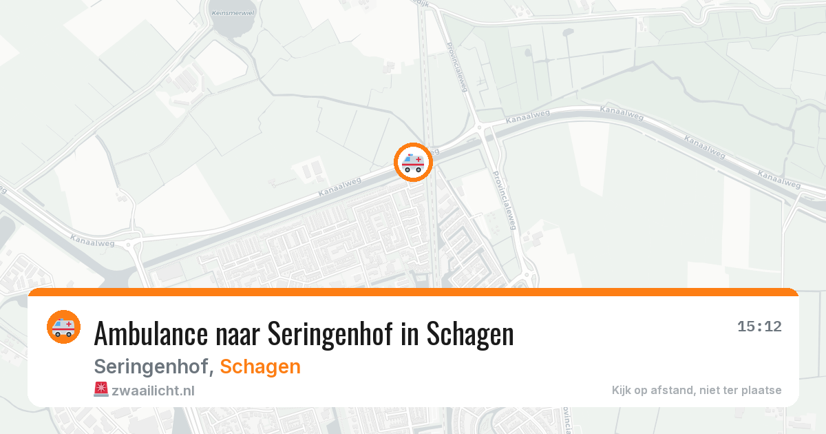 Ambulance naar Seringenhof in Schagen — 10 aug 2026