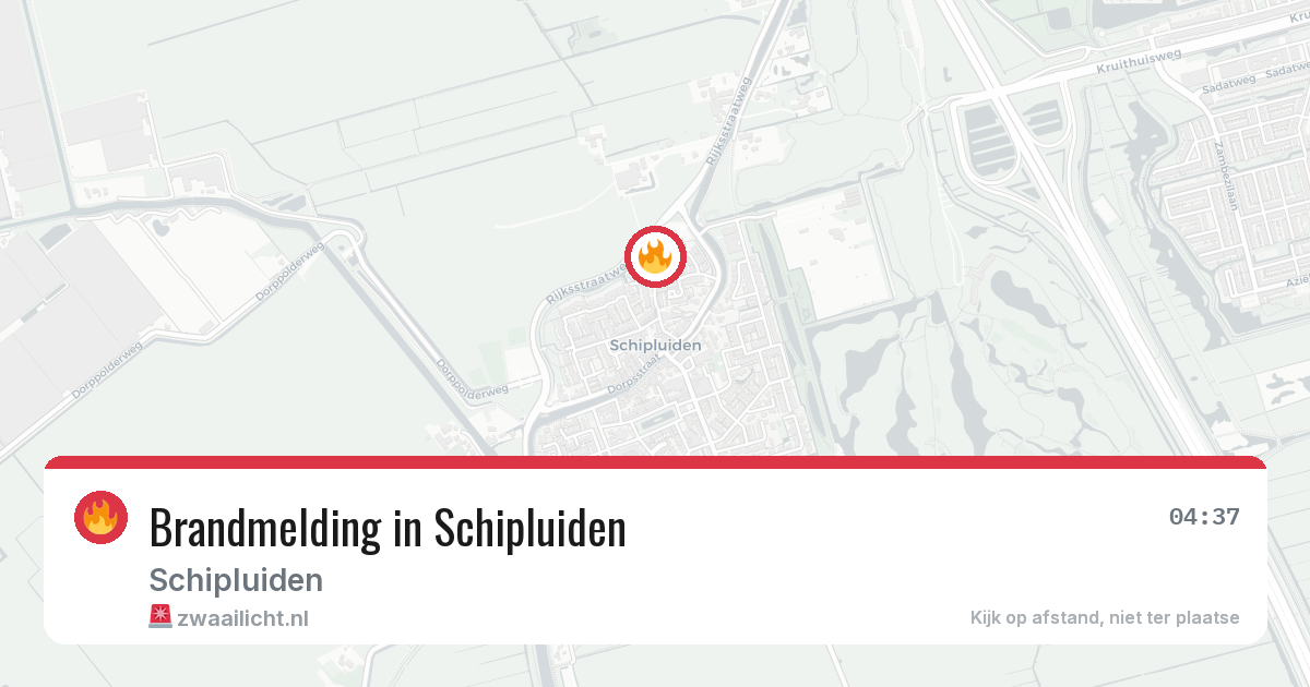 Brandmelding in Schipluiden — 23 jun 2026