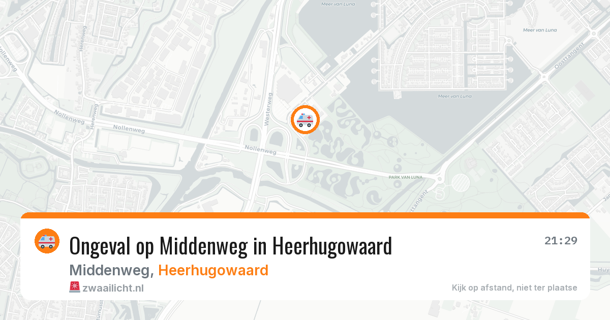 Ongeval op Middenweg in Heerhugowaard — 21 jan 2026