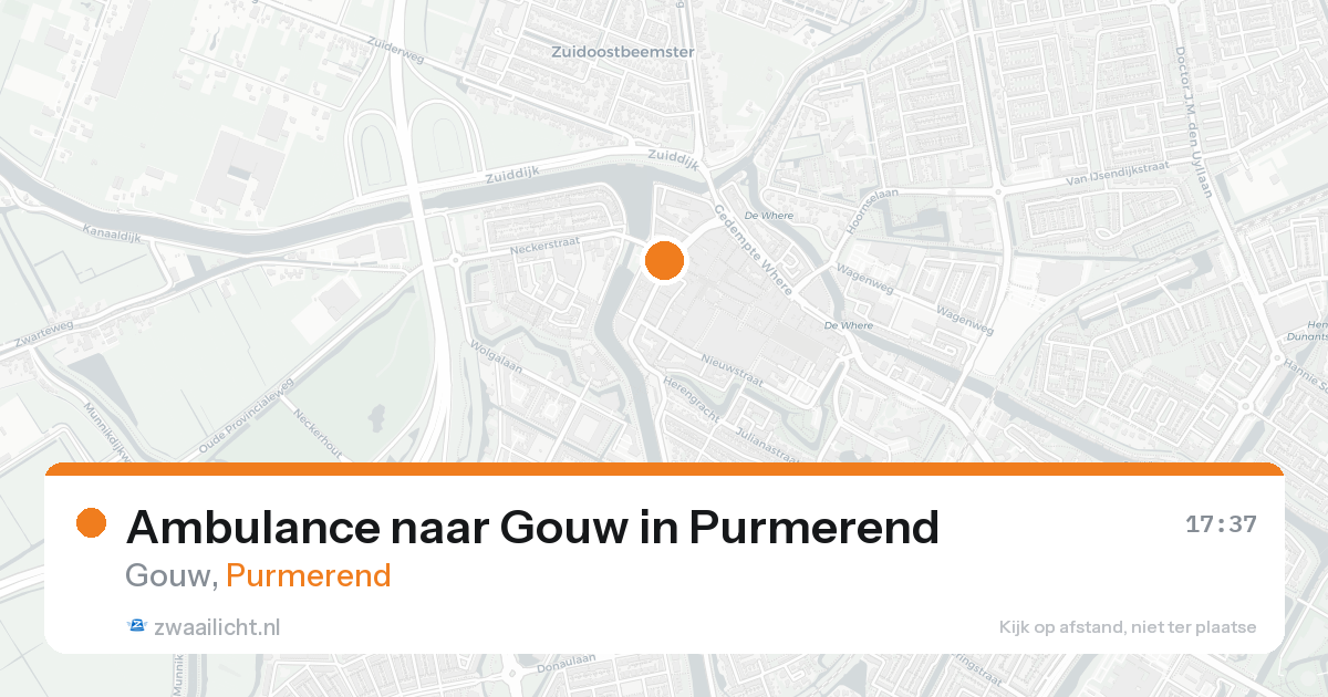 Ambulance naar Gouw in Purmerend — 7 jun 2026