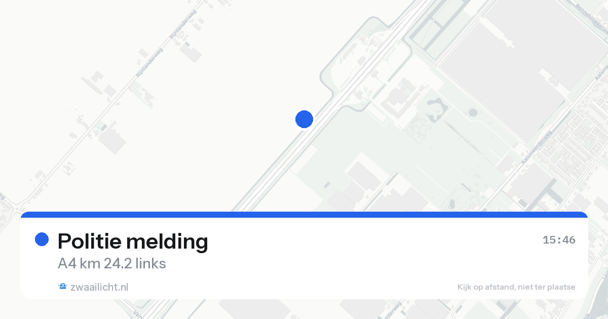 Politie melding — 22 mei 2026 | 🚨 Zwaailicht.nl