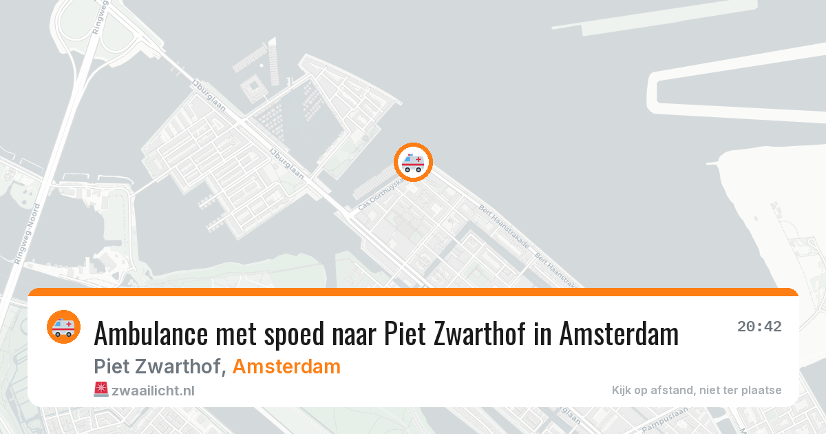 Ambulance met spoed naar Piet Zwarthof in Amsterdam — 4 jun 2026