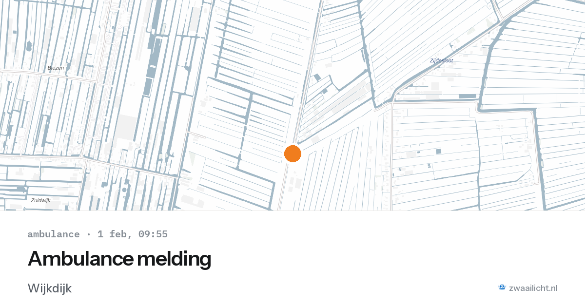Ambulance melding — 1 feb 2026