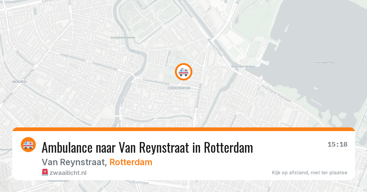 Ambulance naar Van Reynstraat in Rotterdam — 8 jun 2026