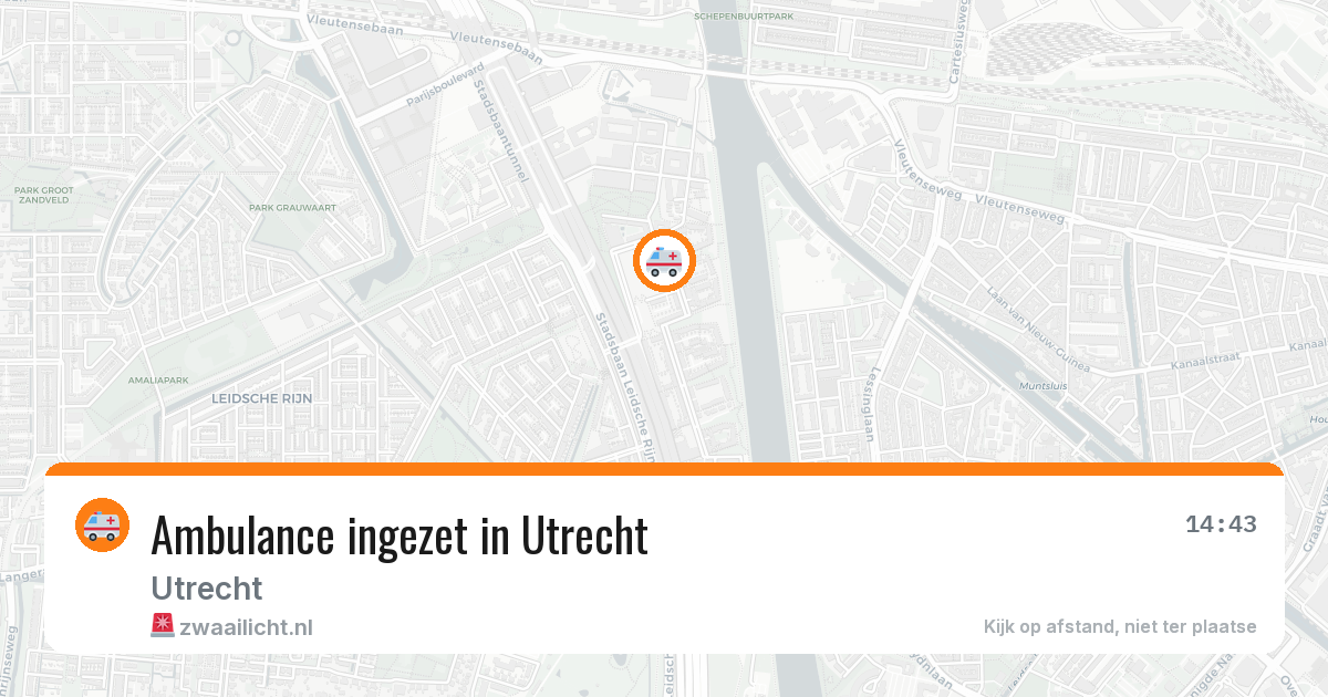 Ambulance ingezet in Utrecht — 10 aug 2026