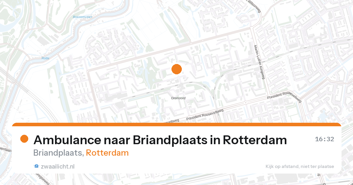Ambulance naar Briandplaats in Rotterdam — 28 aug 2026