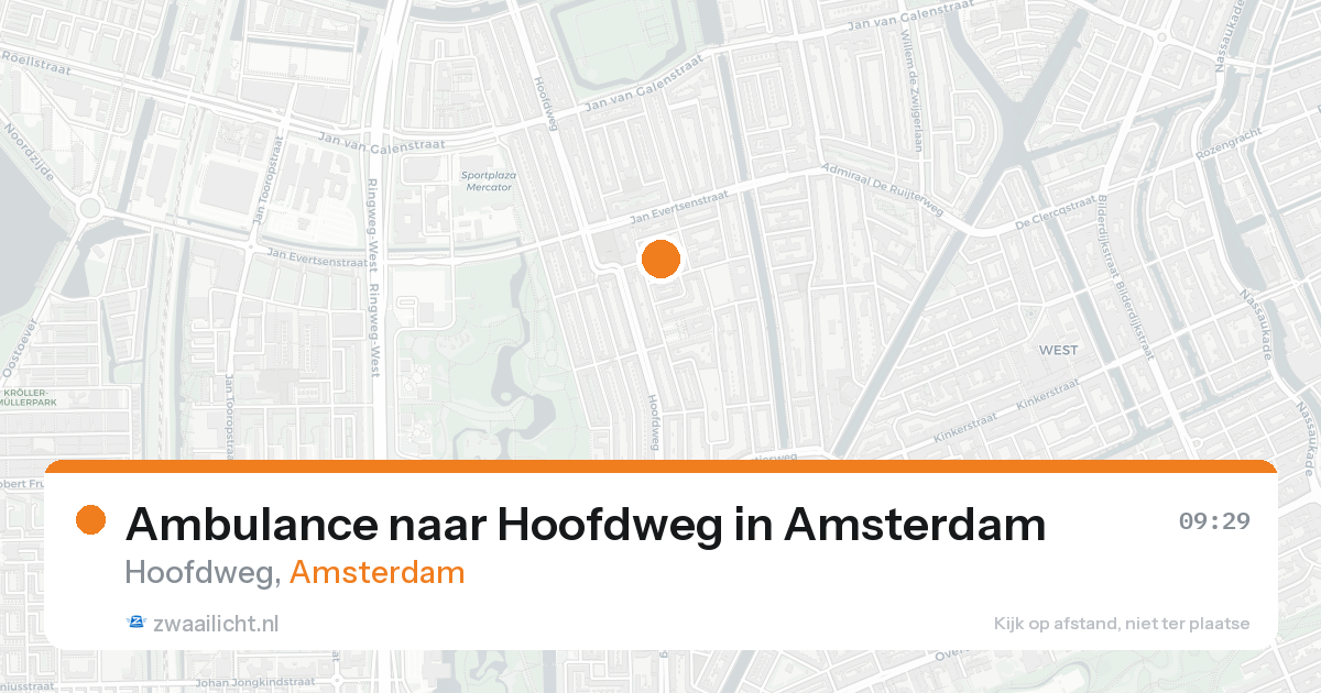 Ambulance naar Hoofdweg in Amsterdam — 6 jun 2026
