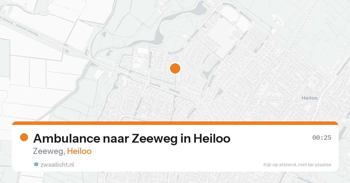 Ambulance naar Zeeweg in Heiloo — 20 aug 2026
