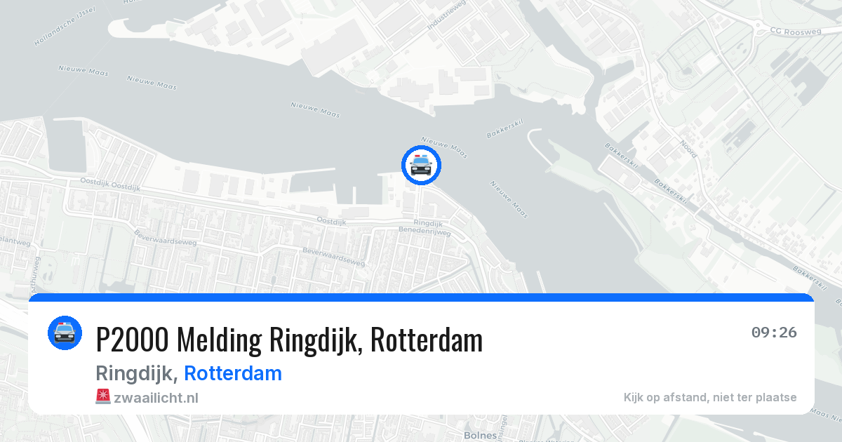 P2000 Melding Ringdijk, Rotterdam — 21 jun 2026