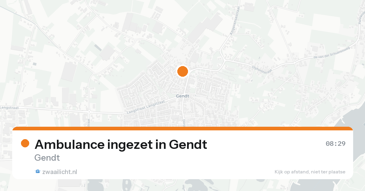 Ambulance ingezet in Gendt — 8 feb 2026