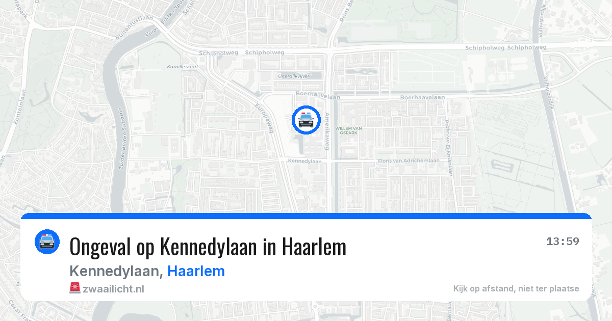 Ongeval op Kennedylaan in Haarlem — 2 apr 2026