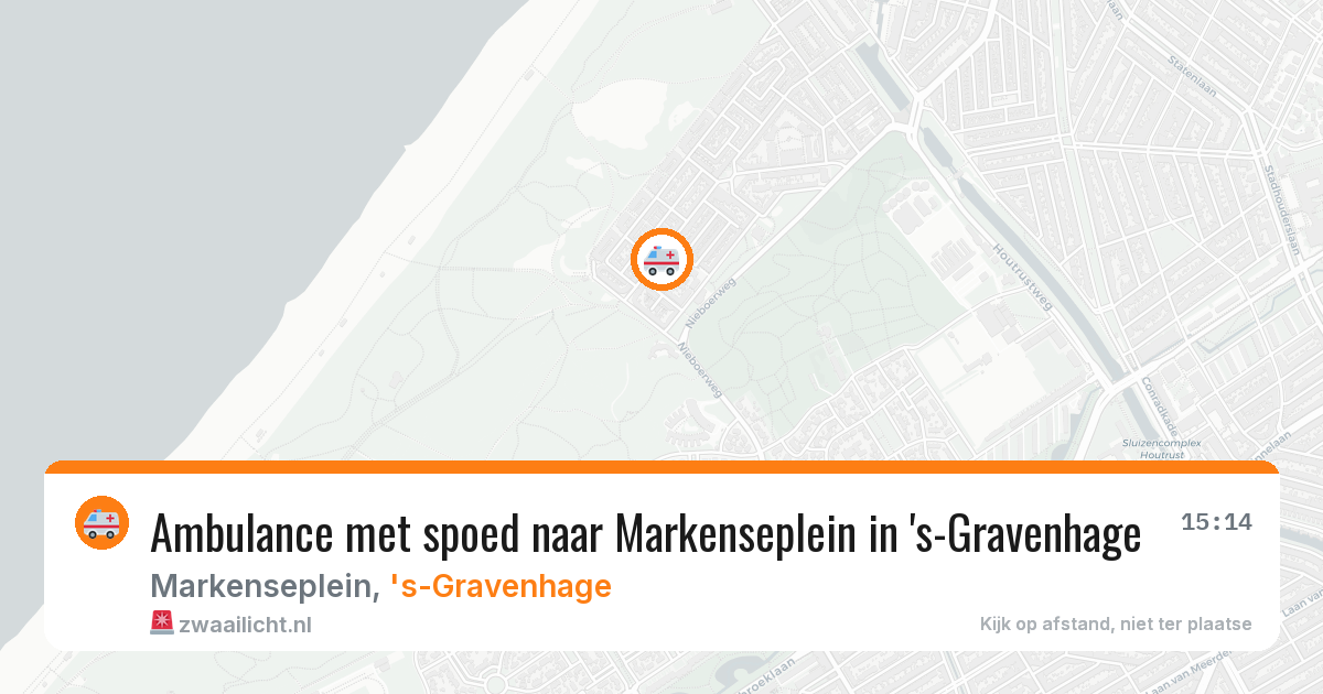 Ambulance met spoed naar Markenseplein in 's-Gravenhage — 18 jan 2026