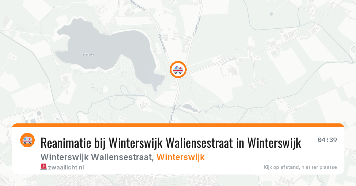 Reanimatie bij Winterswijk Waliensestraat in Winterswijk — 29 apr 2026