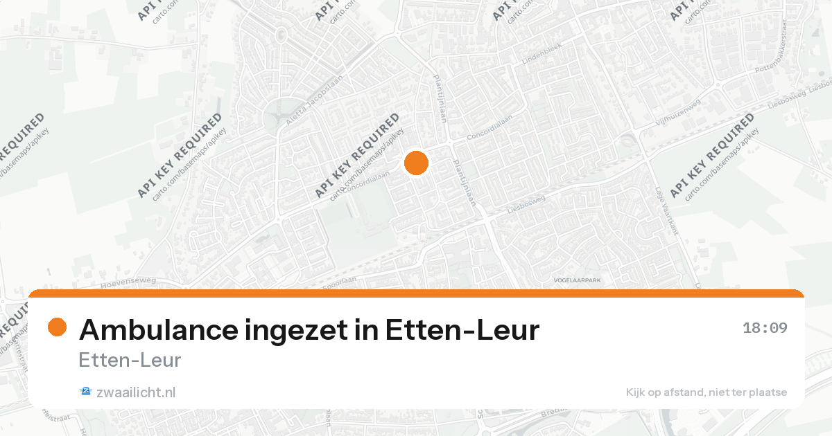 Ambulance ingezet in Etten-Leur — 26 aug 2026