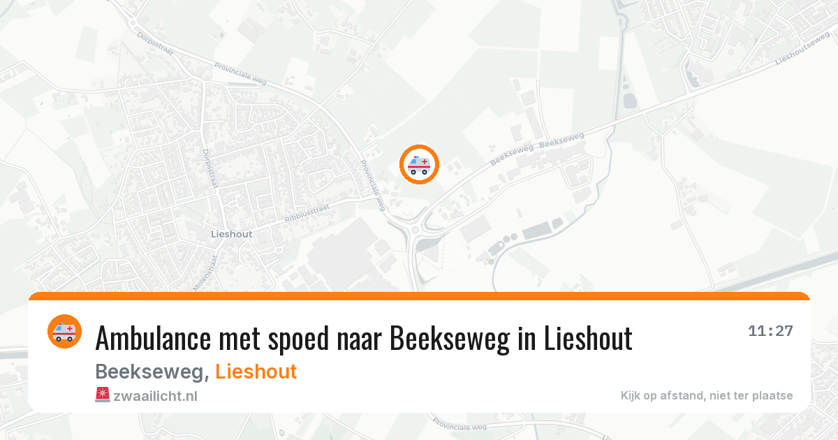Ambulance met spoed naar Beekseweg in Lieshout — 16 feb 2026
