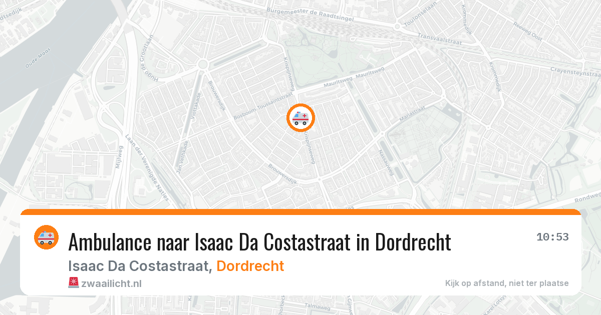 Ambulance naar Isaac Da Costastraat in Dordrecht — 26 mei 2026