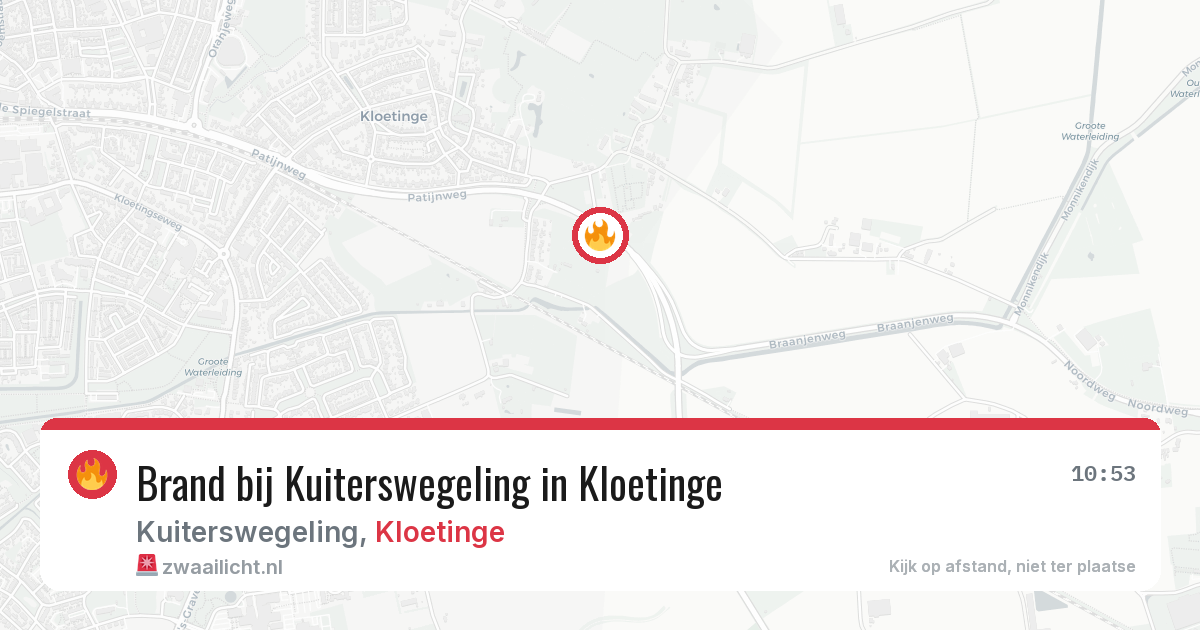 Brand bij Kuiterswegeling in Kloetinge — 15 jul 2026