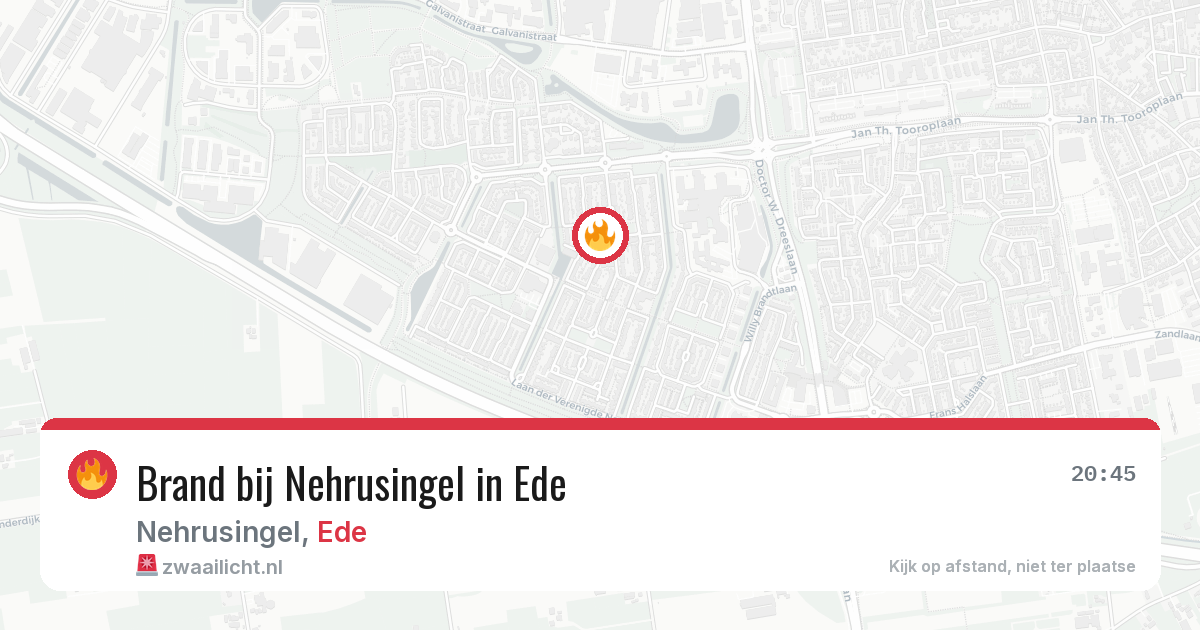 Brand bij Nehrusingel in Ede — 22 mei 2026