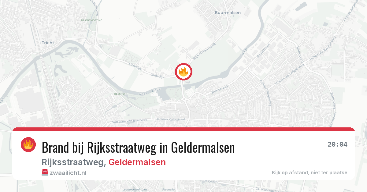 Brand bij Rijksstraatweg in Geldermalsen — 18 mrt 2026