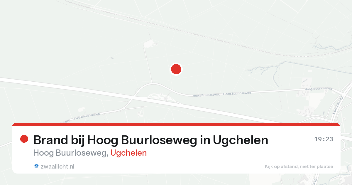 Brand bij Hoog Buurloseweg in Ugchelen — 24 aug 2026