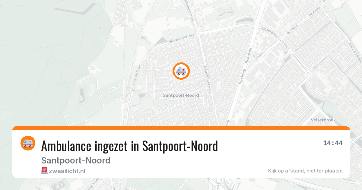 Ambulance ingezet in Santpoort-Noord — 19 jun 2026