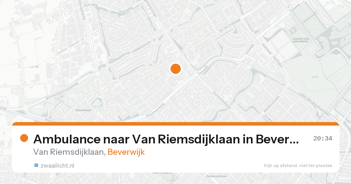 Ambulance naar Van Riemsdijklaan in Beverwijk — 19 aug 2026