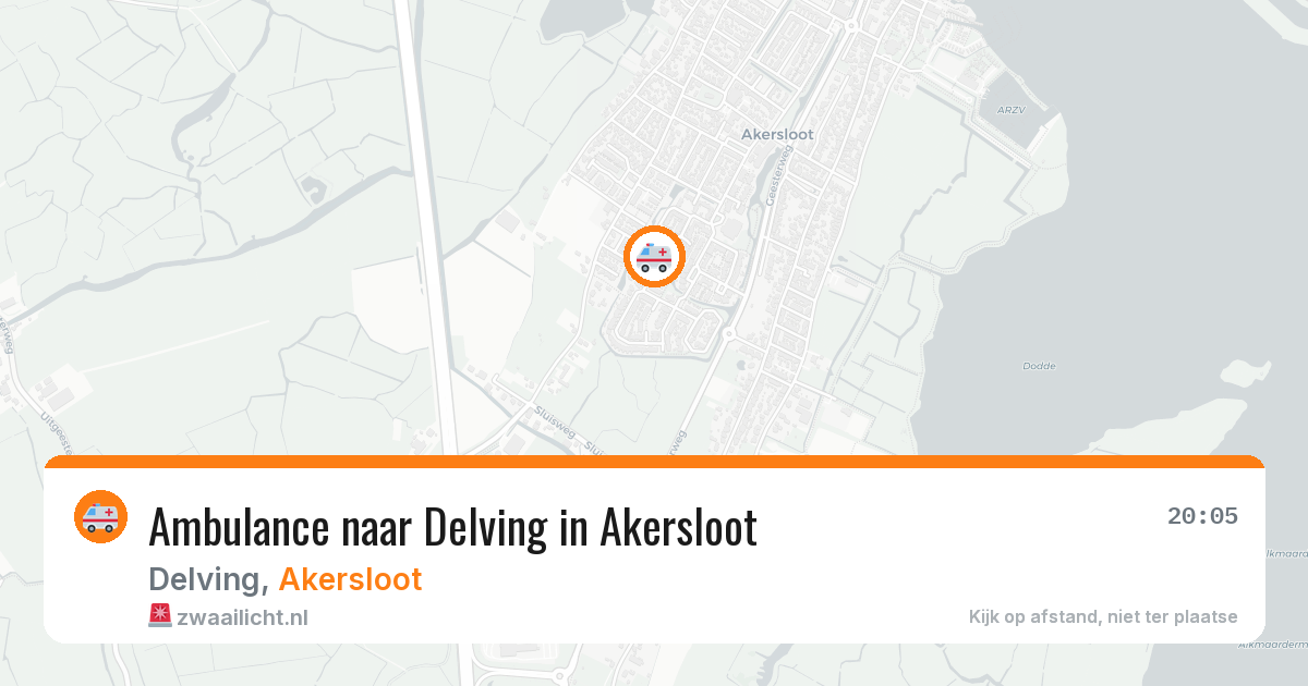 Ambulance naar Delving in Akersloot — 24 jul 2026