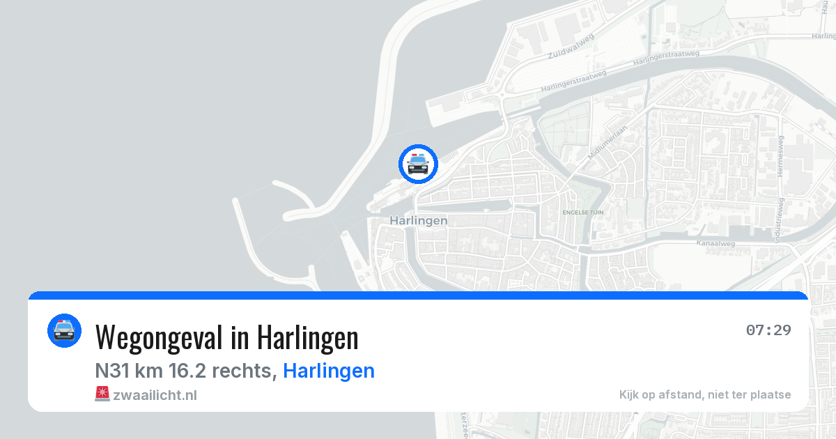 Wegongeval in Harlingen — 8 jun 2026