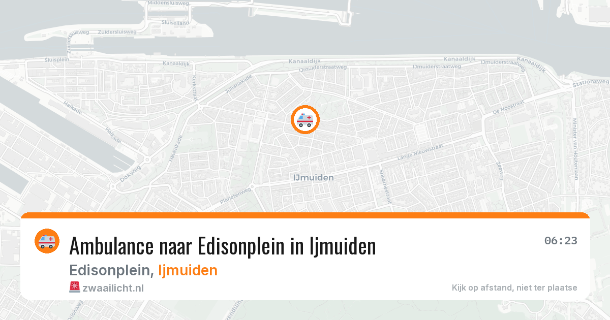 Ambulance naar Edisonplein in Ijmuiden — 21 jun 2026
