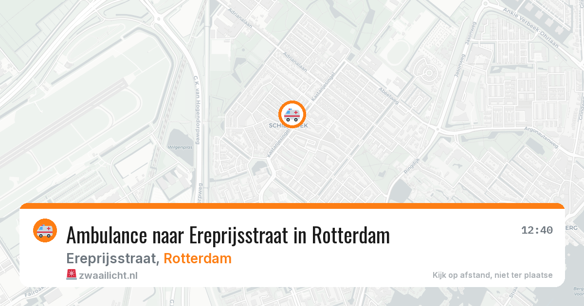 Ambulance naar Ereprijsstraat in Rotterdam — 30 apr 2026