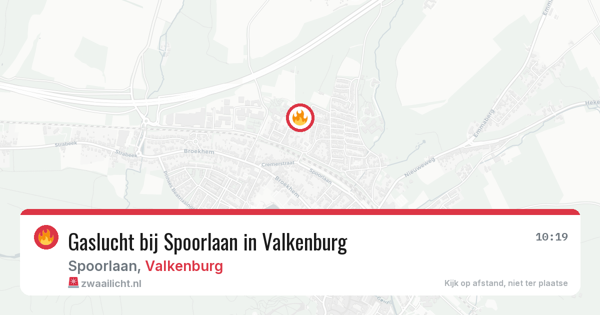 Gaslucht bij Spoorlaan in Valkenburg — 8 apr 2026