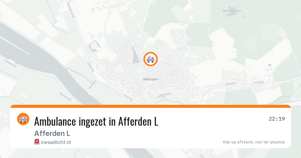 Ambulance ingezet in Afferden L — 13 jun 2026