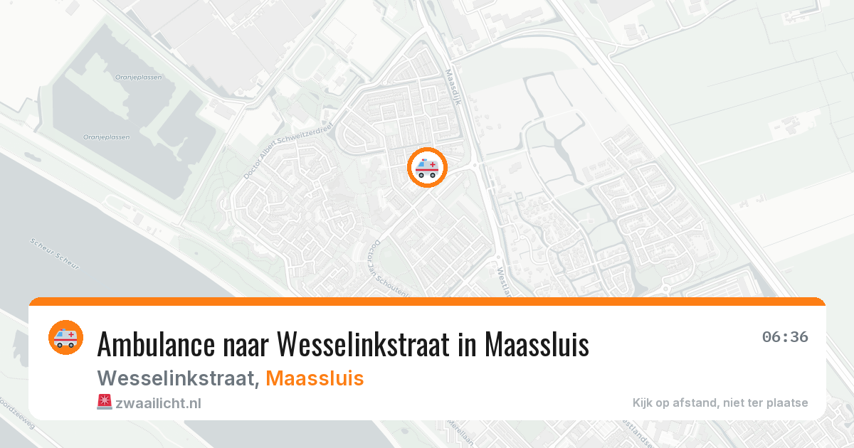 Ambulance naar Wesselinkstraat in Maassluis — 9 feb 2026