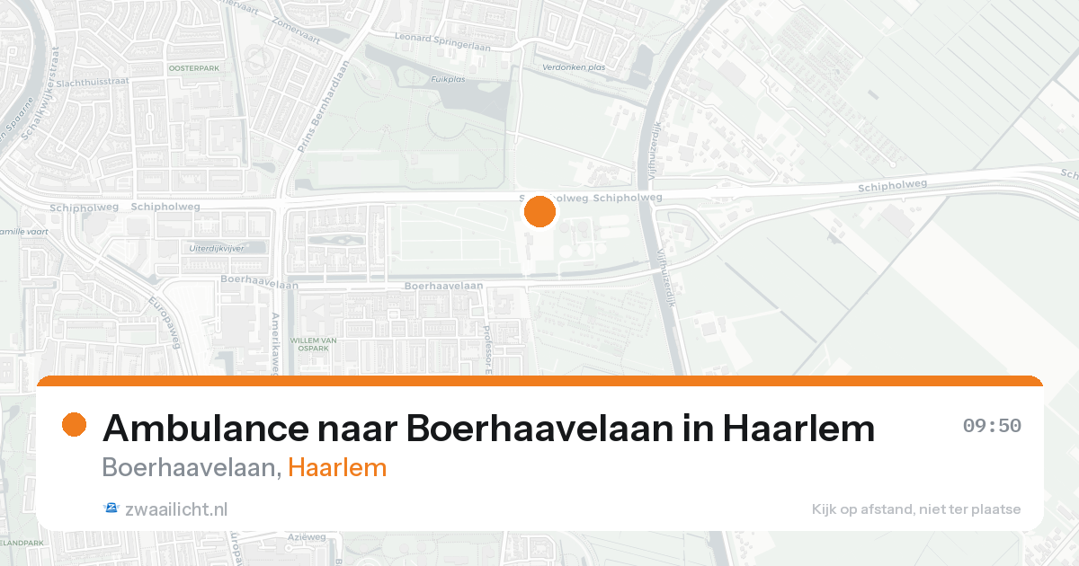 Ambulance naar Boerhaavelaan in Haarlem — 31 mei 2026