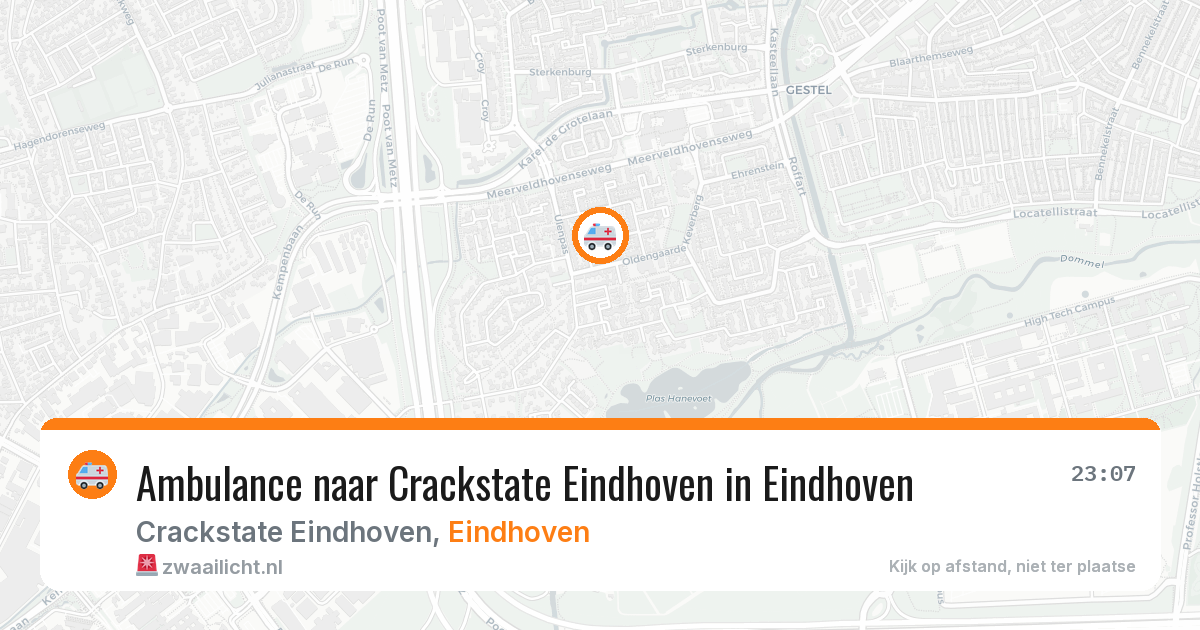 Ambulance naar Crackstate Eindhoven in Eindhoven — 6 mrt 2026