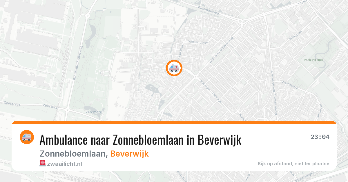 Ambulance naar Zonnebloemlaan in Beverwijk — 23 mei 2026