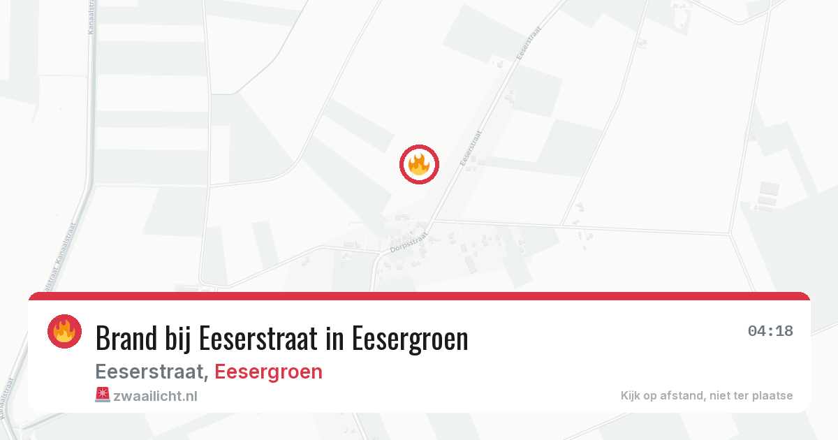 Brand bij Eeserstraat in Eesergroen — 20 jun 2026