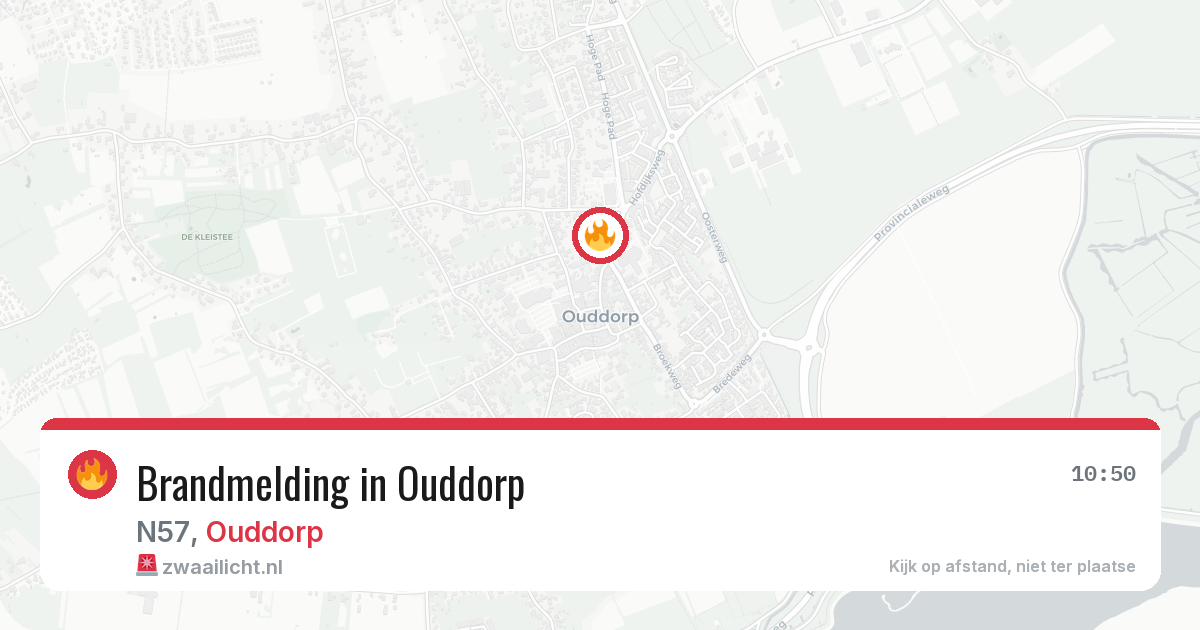 Brandmelding in Ouddorp — 30 jul 2026