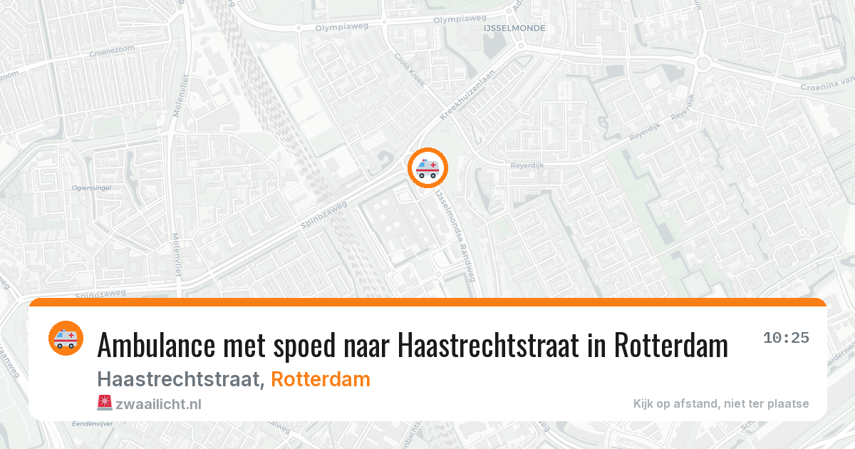 Ambulance met spoed naar Haastrechtstraat in Rotterdam — 30 jan 2026