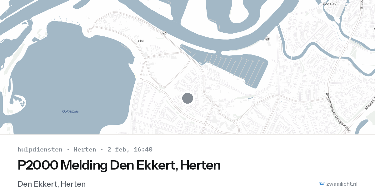 P2000 Melding Den Ekkert, Herten — 2 feb 2026