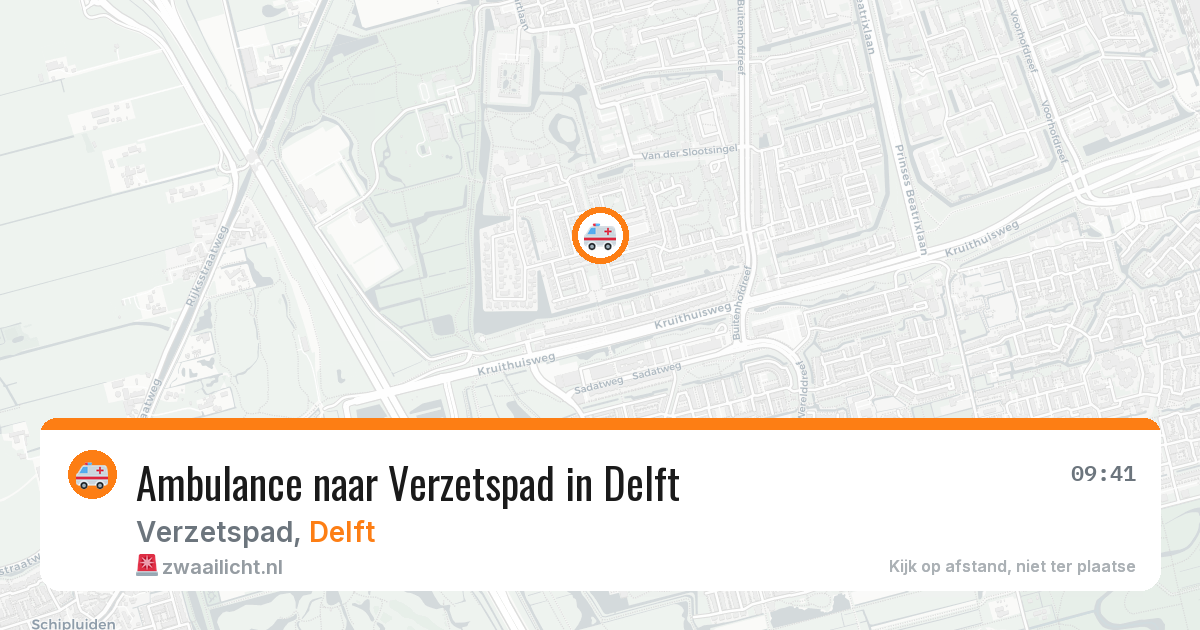 Ambulance naar Verzetspad in Delft — 29 mei 2026